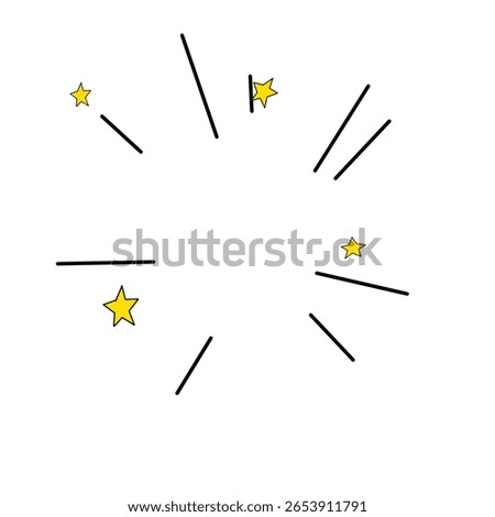Comic effect cartoon symbol handrawn 