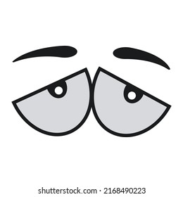 Comic Eye Cartoon Illustration Expression Character Stock Illustration ...