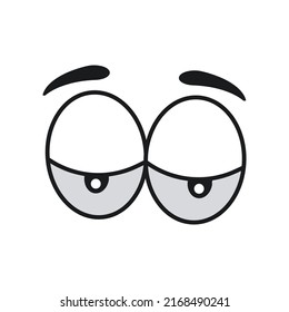 Comic Eye Cartoon Illustration Expression Character Stock Illustration ...