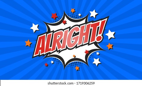 Comic Pop Art text, explosion of speech bubble message.