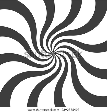 Comic swirl background. Swirl radial pattern or abstract sunburst wallpaper. Vertigo pattern. Abstract rays, illustration