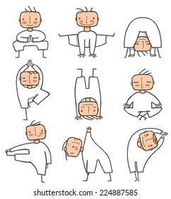 Comic Yoga Images Stock Photos Vectors Shutterstock