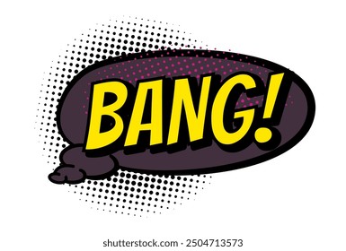 Comics book speech bubble. Colored hand drawn retro cartoon sticker. Comic text sound effects in pop art style. Funny design symbol - Powered by Shutterstock