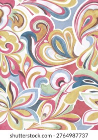 comimage vectorpaisley patchwork pattern on-textures background