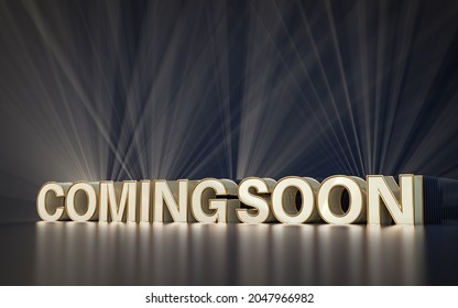 Coming Soon 3d Rendering Premium Background For Social Media Banner Post