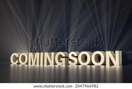 coming soon 3d rendering premium background for social media banner post