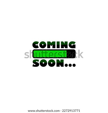 Coming soon loading. No image, coming soon page icon isolated on white background