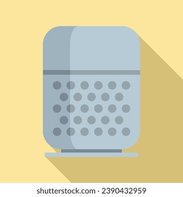 Command smart speaker icon. Flat illustration of command smart speaker  icon for web design