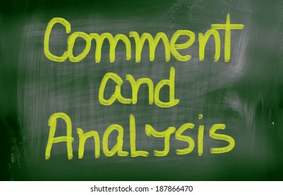Comment And Analysis Concept