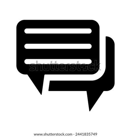 Comment, feedback, message icon. Commercial use, printed files and presentations, Promotional Materials, web or any type of design project.