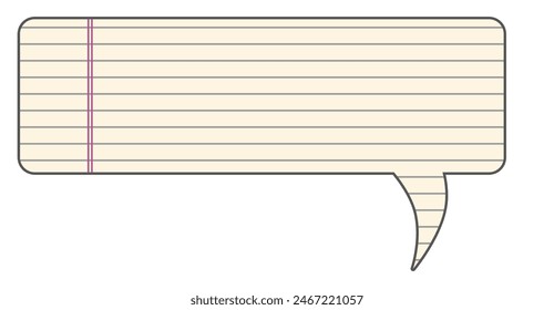 Comment symbol with copy space having note book texture.