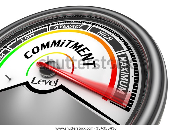 Commitment Level Maximum Conceptual Meter Isolated Stock Illustration ...