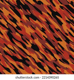 Common Orange Camouflage Seamless Texture Tile