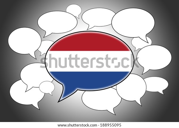 Communication concept - Speech cloud, the\
voice of the\
Netherland