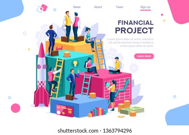 Communication, economy project, money investment card. Teamwork assistant concept. Interacting people. 3d isometric illustration. - Powered by Shutterstock