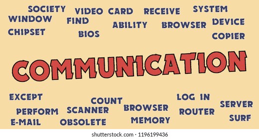 COMMUNICATION Words and Tags cloud