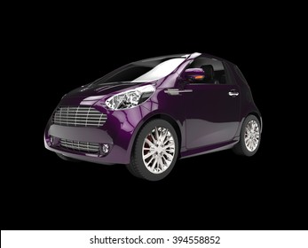 Compact Car - Purple Pearlescent Paint