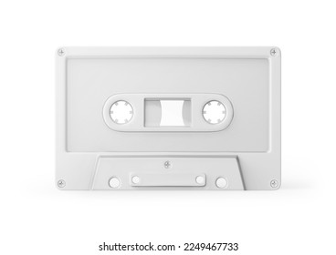 Compact Cassette Mockup template isolated on white background, 3d illustration. - Powered by Shutterstock