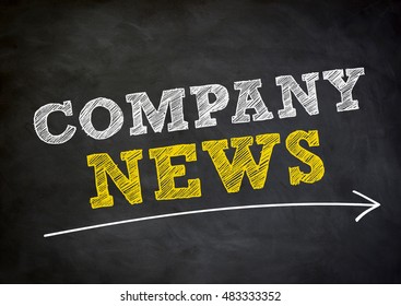 Company News - Chalkboard Background Concept