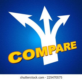 Compare Arrows Indicating Side By Side And Liken To