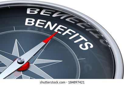 Compass With A Benefits Icon