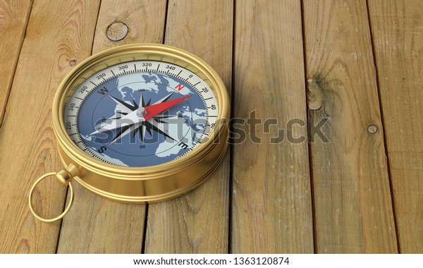 Compass North South East West Direction Stock Illustration 1363120874