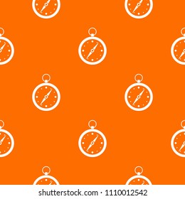 Compass pattern repeat seamless in orange color for any design. geometric illustration