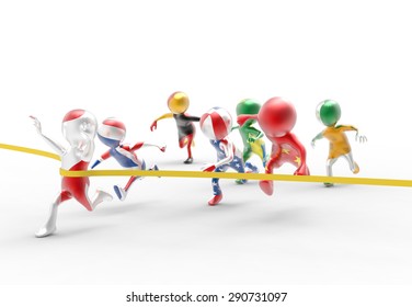 Competition, person ,3d