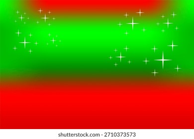 A complete set of five decorative vector backgrounds celebrating Christmas. All feature a bold, classic red and green color palette with various digital effects, including stars, glitter, hanging orna