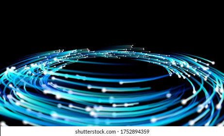  Complete Wallpaper 3d Filament Light Source Light Creative Wallpaper Space Cover Shape Strip Light Electric Science And Technology Particle Fine Energy Line Line Net Beautiful Background Blue Virtual