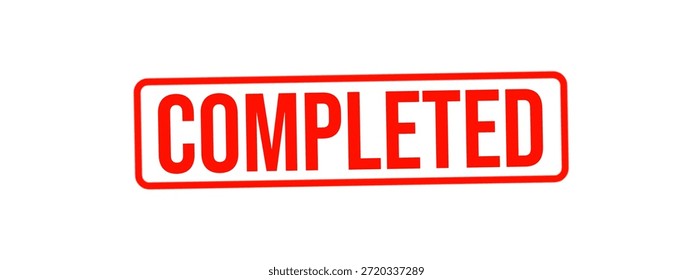 COMPLETED — Completed Process Status Stamp