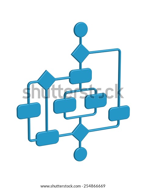 Complex Business Process Isolated Stock Illustration 254866669 ...