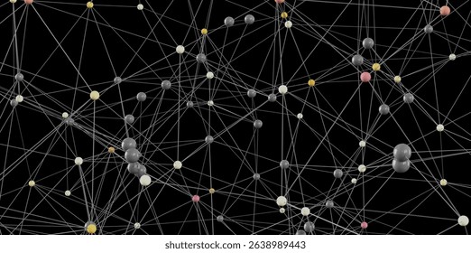Complex Network Connection Abstract Background