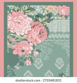 compose digital design and seamless patterns