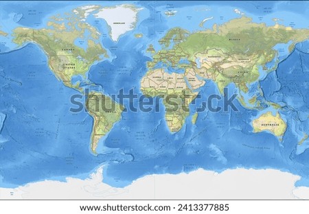 Composite World Map HD quality