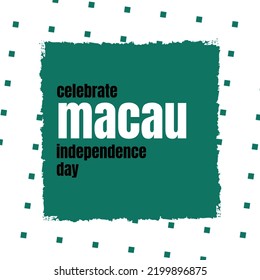 Composition of celebrate macau independence day text over green shapes on white background. Macau independence day and celebration concept digitally generated image. - Powered by Shutterstock