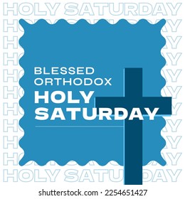 Composition of orthodox holy saturday text over cross. Orthodox holy saturday and celebration concept digitally generated image. - Powered by Shutterstock