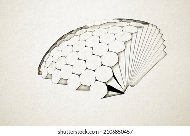 Compound Eye 3D Illustration, Insect Eyes