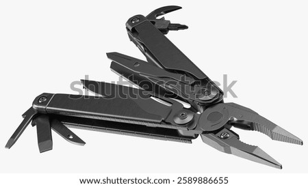 A comprehensive multifunctional tool featuring pliers, a knife, screwdriver tips, and other essential implements for everyday use.