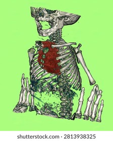Computed tomography (CT) of the pediatric thorax demonstrates a soft tissue mass adjacent to the heart with multiplanar and volume-rendered reconstruction. CT imaging enables detailed assessment of lesion morphology, anatomical relationships with the heart and mediastinal structures, and provides valuable information for differential diagnosis, surgical planning, and multidisciplinary clinical evaluation