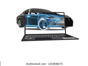 Computer Aided Design Of A Car 