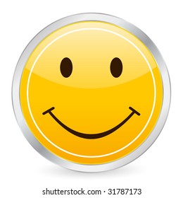 Computer Button Isolated On White Background Stock Illustration ...