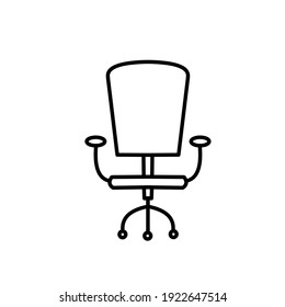 Computer Chair Icon Logo Template