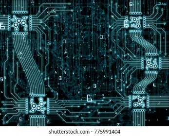 Computer Connection Series Composition Cpu Motherboard Stock ...