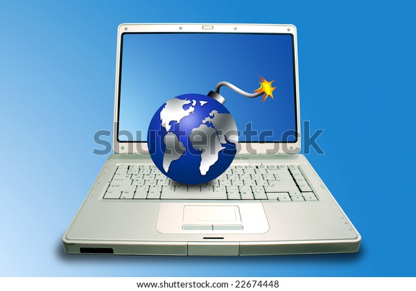 Computer Crash Concept Stock Illustration 22674448 | Shutterstock