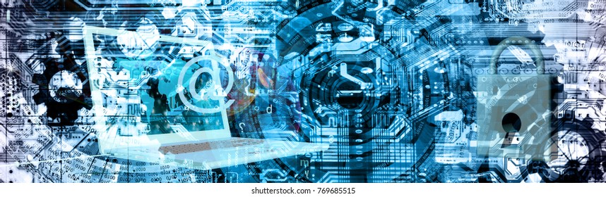 computer cyber internet technology.3d rendering