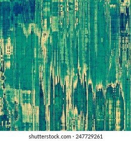 Computer designed highly detailed vintage texture or background. With different color patterns: blue; gray; green; cyan