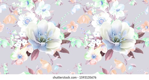 Similar Images, Stock Photos & Vectors of Seamless pattern watercolor ...