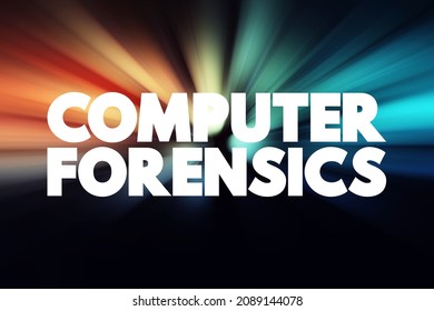 Citation De Texte De L Ordinateur Forensics Illustration De Stock