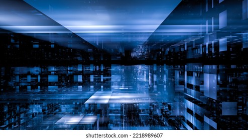 Computer generated abstract tehnology image. Three-dimensional 3D fractal texture